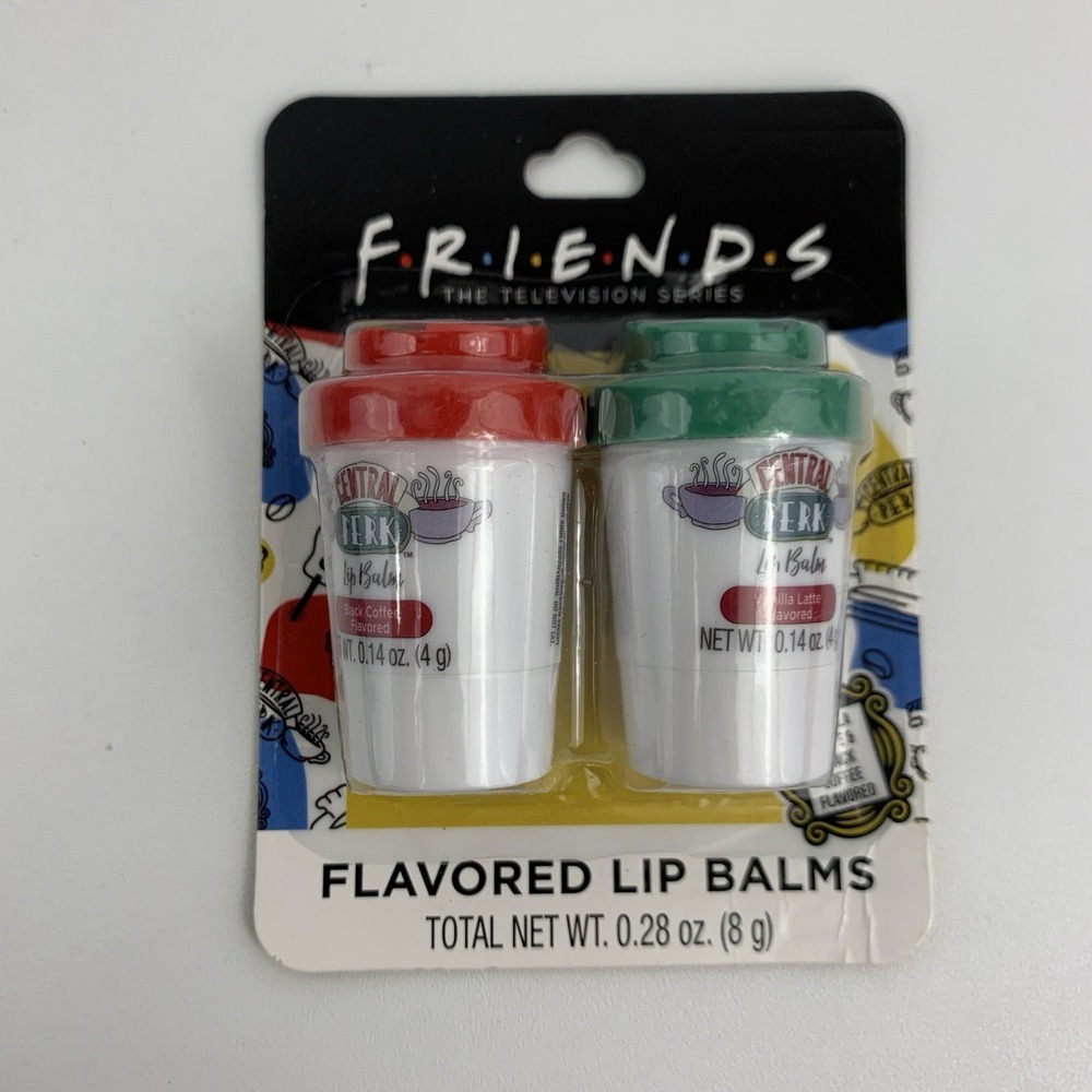 Black Coffee Vanilla Latte Lip Balm Friends The Television Show Central Perk 2pk